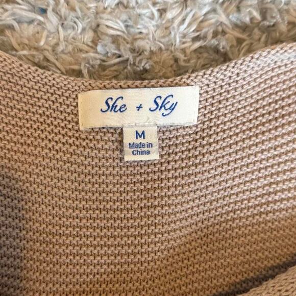 Preppy She + Sky Beige Knitted Sweater Tank Top with Bows - Picture 8 of 8